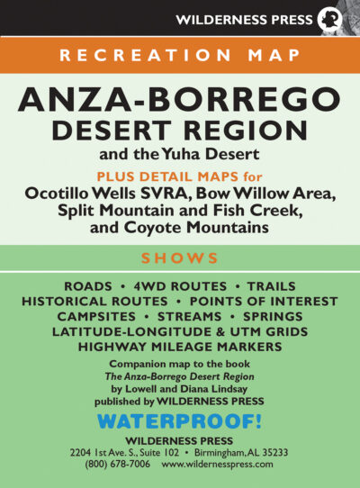 Anza-Borrego Desert Recreation Map