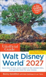 Book cover of "The Unofficial Guide Walt Disney World 2027" featuring Disney's Animal Kingdom Tree of Life.
